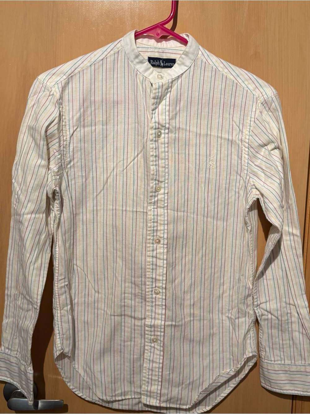 Ralph Lauren Vintage Women’s Multicolor Stripe Button-Down Shirt Cotton Size 6